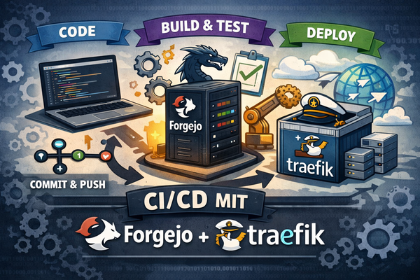 Dein eigener Git-Server mit automatischem Deployment: Forgejo + Docker + Traefik
